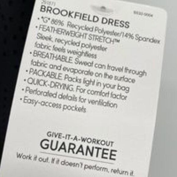 Athleta Racerback Athletic Dress Black Lined Small - Picture 3 of 12